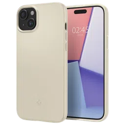 spigen Thin Fit Back Cover for iPhone 15 (Sand Beige)-11