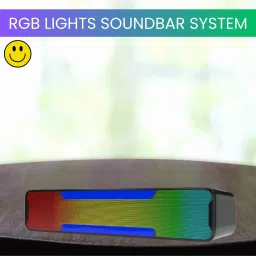 SACRO Megabar (PORTABLE HOME THEATER SOUNDBAR)Compatibility TV & PC With RGB LightM407 20 W Bluetooth Soundbar-image-82