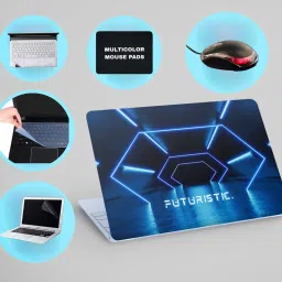 SDM 6IN1LAPTOPSKIN,SCREEN&KEYGAURD PROTECTOR,TRACKPAD,SLEEVEBAG,MOUSEPAD15.6INCH311 Combo Set-image-77