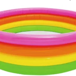 kindertales Kids (IND*82) Swimming Pool Sunset Glow Pool Inflatable Pool With Free Pump Inflatable Swimming Pool image 3