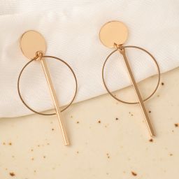 Gold Plated Designer Casual Drop Earring For Women Alloy Drops & Danglers-image-1