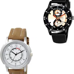 Analog Watch - For Men & Women LR17_1-Off White_LR56_1-Black-image-99