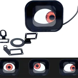 Devil Eye Fancy Light for Car & Bike | Animated Moving Eye LED Display Car Fancy Lights-1