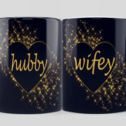 Hubby Wifey Premium Quality Printed for Husband, Wife On Marriage, Anniversary, Birthday, Valentine Gifts Ceramic Coffee Mug-image-71