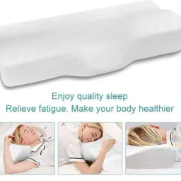 araami memory foam shoulder, back, spine, nor neck pain Memory Foam Solid Sleeping Pillow Pack of 1 image 4