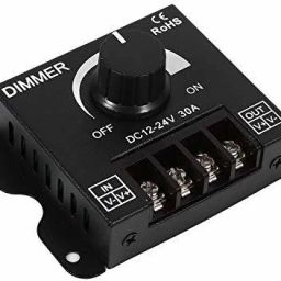 dhruv-pro LED Switch Dimmer Controller DC 12V 24V 360W 720W for Led Strip Single Color Lamp Ribbon Light Black Button Control Brightness 30 A Rotary Dimmer image 2