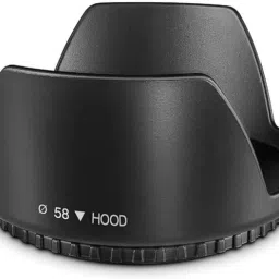 SUPERNIC 58mm Tulip Flower Lens Hood for Canon EOS 77D 80D 90DLens Hood-image-32