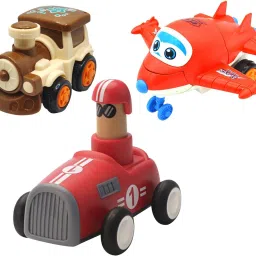 Unbreakable Four-Wheel Drive Friction Powered Diecast Toy Set-C79-18