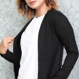 Cotton Solid Coat For Women-image-16