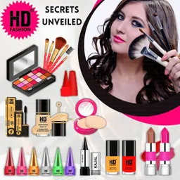 21 Pcs. Glam Kit Secrets Unveiled Waterproof Makeup Kit Full Set for Women A1141-image-4