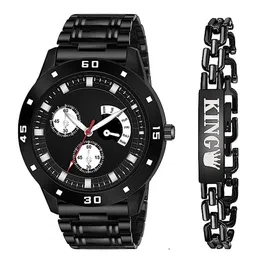 CERO Men Pack Of 2 King Printed Analogue Watch & Bracelet  C-Com-Full-Aviyo-KING-image-15