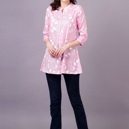 JC4U Floral Print Shirt Style Top-image-36