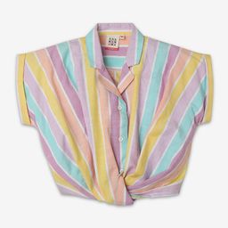 Ed-a-Mamma Striped Extended Sleeves Cotton Shirt Style Top-picture-38