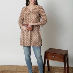 JANAKDULARI CREATION Floral Printed Cotton Top-image-46