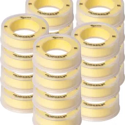 Single Sided Teflon Tape for Plumbing Pipe fittings,Aquarium,Washing Machine,Water Tap to fix water leak (Pack of 20) Cello Tape And Dispensers (Manual)-image-9