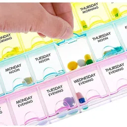 Weekly 28 Day Weekly 28 Day Tablet Pill Box Holder Medicine Storage Organizer Case Container Pill Box-20