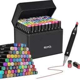 60 Pc Alcohol Markers Set Colour Marker Pen Art Markers-image-66