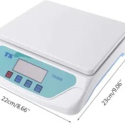 NIBBIN Premium 30kg weight machine with Adapter Weighing Scale (White) Compact Scale With Backlight TS-500v 30 kg with Adaptor Digital Multi-Purpose Kitchen Shop Store Weighing Scale (White) Weighing Scale image 2