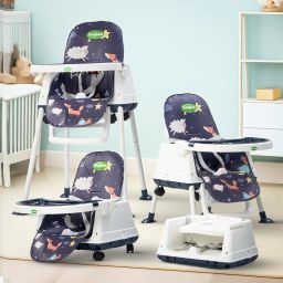 4-in-1 Baby High Chair | Foldable, Adjustable, Safe & Easy to Clean-15