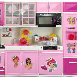 4 in 1 Pearl Modern Kitchen Set Toy, with Accessories, Realistic Lights & Sounds-0