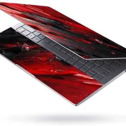 Flipkart SmartBuy Combo of Full Body Laptop Skin and Mouse Pad - Black Red Lava Art No Residue Removable Self Adhesive Vinyl Reusable Laptop Skin Compatible for 15.6 inch-image-34