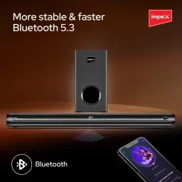 IMPEX Speaker With Subwoofer TB 447 AUX, Optical, ARC and USB with remote control 140 W Bluetooth Soundbar image 4