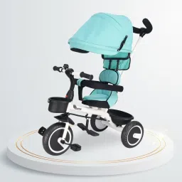 Tiny Toes T30 Ace Kids Tricycle with Canopy, Parental Control and Storage Basket | BIS Safety Certified with Comfortable Seat and Footrest Tricycle-14
