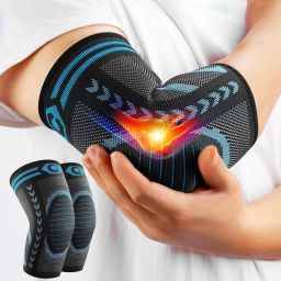 (pack of 2) Elbow Brace Compression Support Tendonitis, Tennis Elbow Elbow Support-image-31