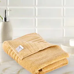 mayfair homes london Yellow 100% Cotton Solid 580 GSM (1Pc) Bath Towel-picture-28