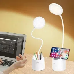 wengonvila Battery Operated Table Lamp for- Study Led Light, LED Desk Light Touch Control Table Lamp image 5