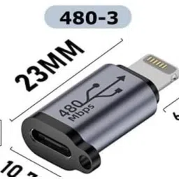 Tobo USB C to Lighting Adapter,27W PD Fast Charging 14/13/12 Pro Max USB C to Lighting Adapter,27W PD Fast Charging for iPhone 14/13/12 Pro Max USB Charger image 3