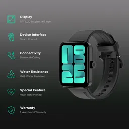 PORTRONICS Kronos X3 Smart Band with Steps Tracker (0.96 Inch Digital Display, IP67 Water Resistant, Red Strap) image 2