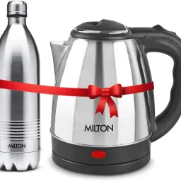 Combo Set Insta Electric Stainless Steel Kettle, 1.5 Litres, Silver and Duo DLX Thermosteel Hot or Cold Stainless Steel Water Bottle, 1 Litres, Silver Electric Kettle-19