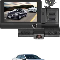 170 Degree/3 Lens G-Sensor 4Inch 3 Way DVR Video Recorder For Car Black LCD-image-91