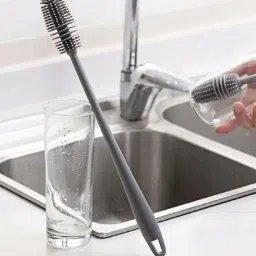 Silicone Flat Pastry Brush Suitable For Bottle, Jars effortless Cleansing-image-46