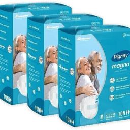 Magna Adult Diapers Tape Style - 30 Count (Medium)Waist Size 28- 45, 10 Pcs Adult Diapers - M-image-55
