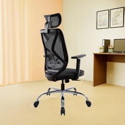High Back Ergonomic Office Chair with Height Adjustable Armrest & Seat Fabric Office Executive Chair-52