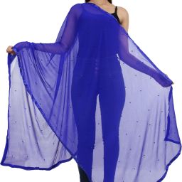 Chiffon Solid Blue Women Dupatta-image-96