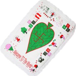 bigbought Baby Sleeping Mattress With Attractive Welcome Print, Godari, Cotton Material, Size : Length : 28 Inch, Width : 19 Inch (Multicolor) mattress plain image 2