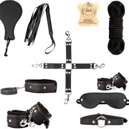 Handcuff Role Play Kit Activity Set for Honeymoon Black-11