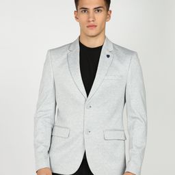 killer Men Self Design Single Breasted Casual Blazer-picture-8