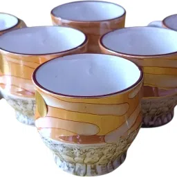 Pack of 1 Ceramic cp-21 tea cups set of 6 orwh-47