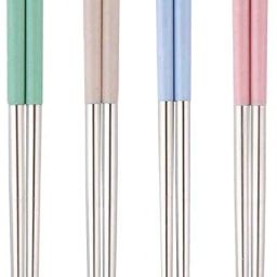 Eating, Decorative, Training Stainless Steel Japanese, Korean Chopstick-image-8