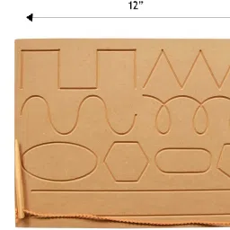 rewashree craft world Wooden Tracing Board for Kids (Roman Number & Pattern) (Set of 2) image 2