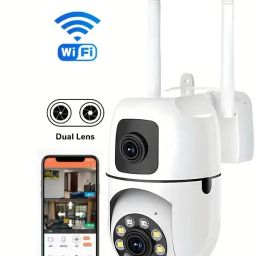 Bzrqx 1080P Full HD PTZ Dual Lens WiFi Camera Motion Color Night CCTV Audio Cam Security Camera-image-90