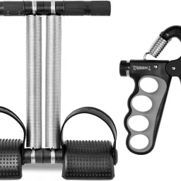 Tummy Trimmer & Hand Gripper with Counter (5-100 Kg) Combo Pack for Men & Women Fitness Accessory Kit Kit-image-7