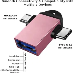 WRENS USB Type C, Micro USB OTG Adapter image 3
