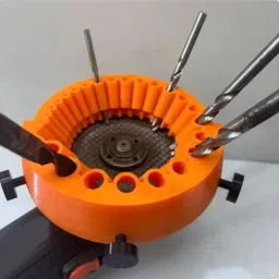 aasons Professional Drill Bit Sharpener Tool for 125mm Angle grinder Power Drill Bit Grinding Attachment for Grinding Drill Bits, 2 to 13 Mm image 3