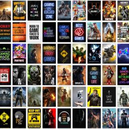 Pack of 54 Games Aesthetic Wall Collage Kit Posters | Posters for Wall Decoration | Wall Art For Bedroom, Office, Living room, Dorm room Photographic Paper-26