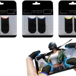 Touch Screen Finger Sleeve for Pubg Mobile Phone Gaming Gloves 03 Pair Finger Sleeve-image-61